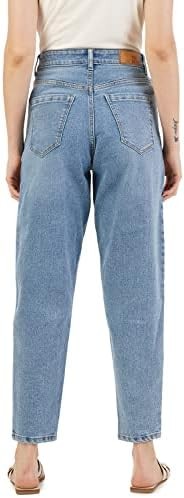 GRECIILOOKS Women's Regular Fit High Rise Pant Baggy High Waist | Bell Bottom Jeans