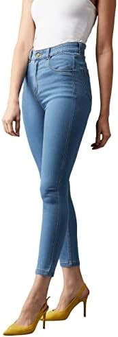 Miss Chase Women's Wide Leg Mid Rise Jeans